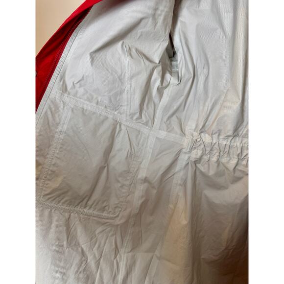 Patagonia Torrentshell Red Hooded Raincoat Trench Jacket Women’s Small - Picture 7 of 12